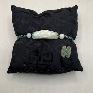 Green Burma Jadite Bracelet